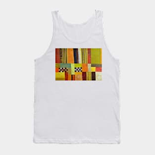 Color and Pattern Abstract Tank Top